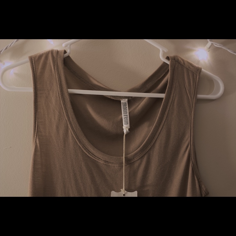 tan tunic tank top